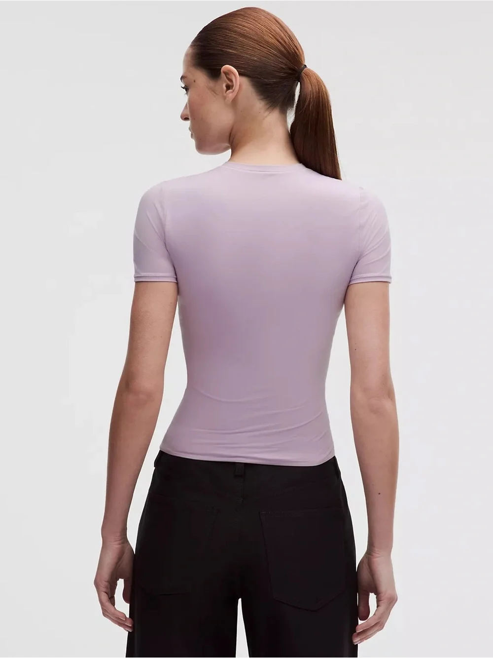 Lululemon Lavender Crewneck Short Sleeve Top - Women